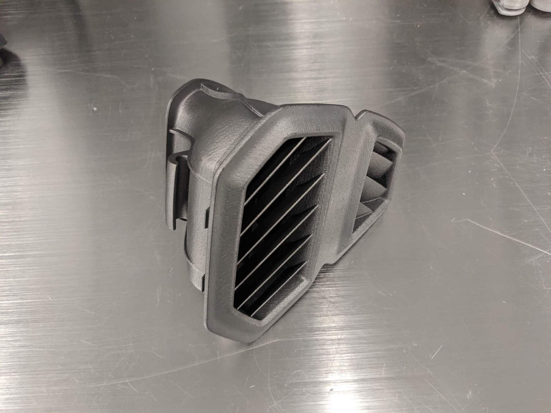 Finished automotive sample part